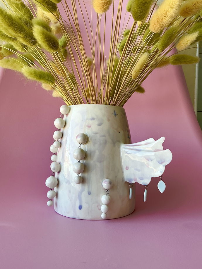 Ваза «Ангелочек» с подвесками