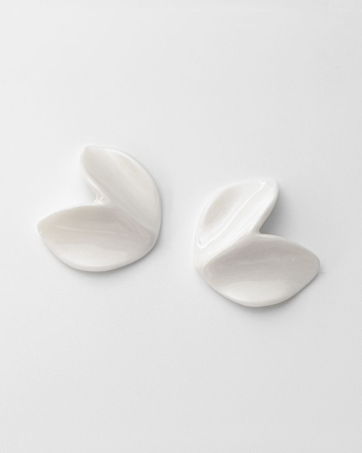 Серьги пусеты «Лист»