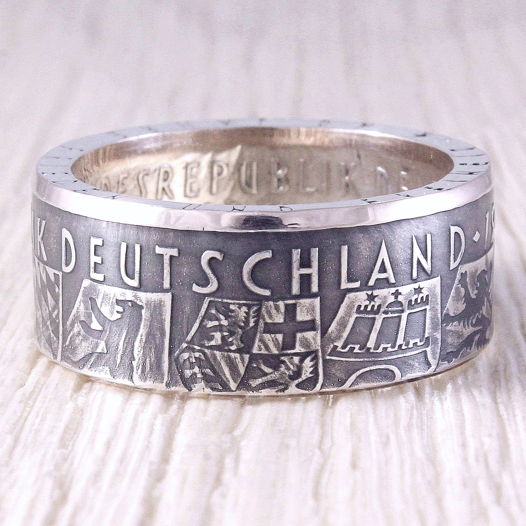 Серебряное кольцо из монеты (Германия) Княжества