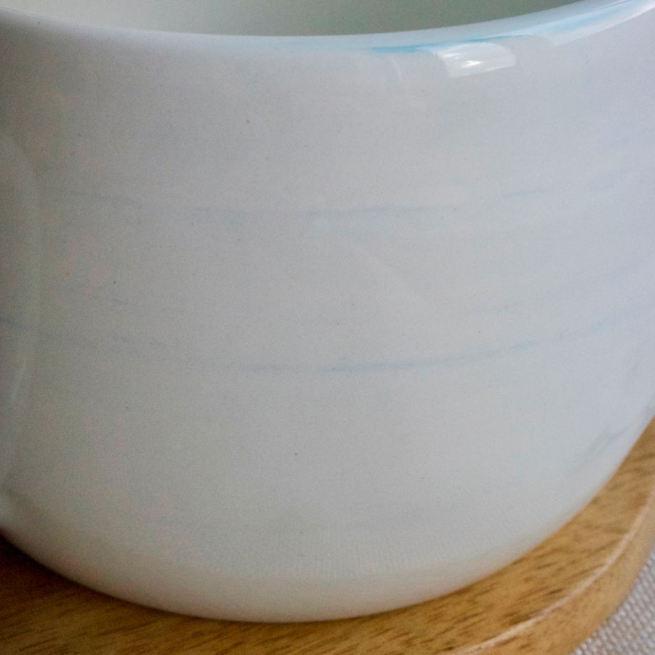 Чашка нежно-голубая "Нерияги" ручной работы, 200 мл