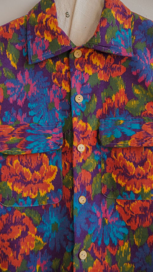 Фланелевая Рубашка с Цветами/Flannel Flowers Long Sleeve Shirt