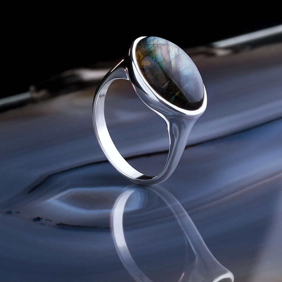 Серебряное кольцо Haze Labradorit