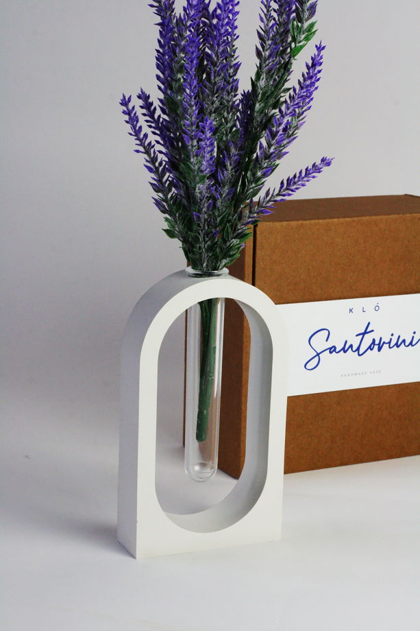 Флористическая ваза с колбой для цветов KLO "Santorini"