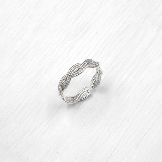 Универсальное серебряное кольцо 3 в 1