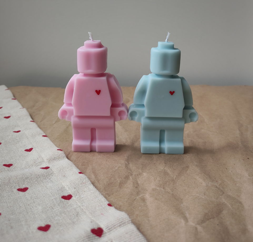 Интерьерные свечи "Человечек Лего" (набор)