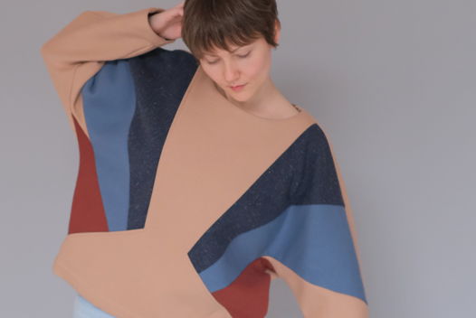 Свитшот Space из футера с начесом