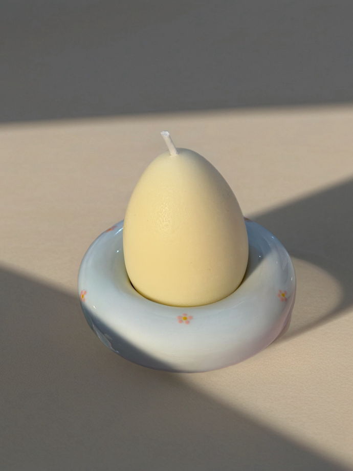 Подставка для яиц/свечей ручной работы с росписью