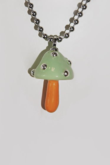 Разноцветный кулон гриб ручной работы «Спирит»