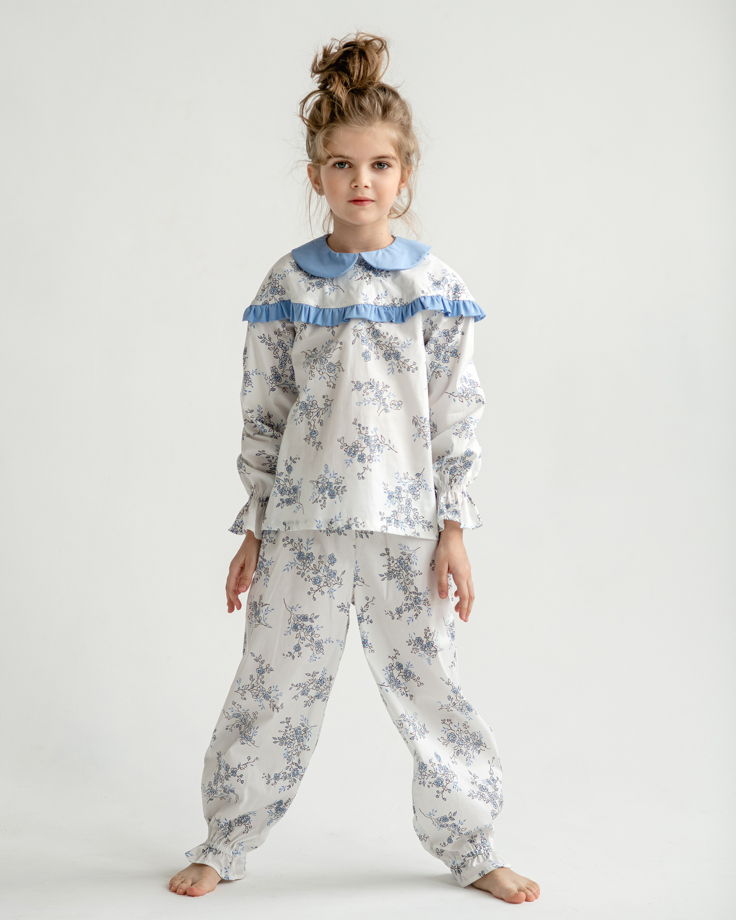 Хлопковая пижама для девочки Halcyon
