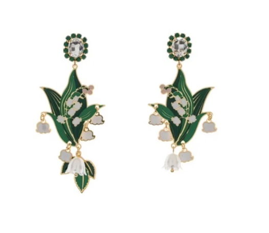 Длинные серьги Ландыши