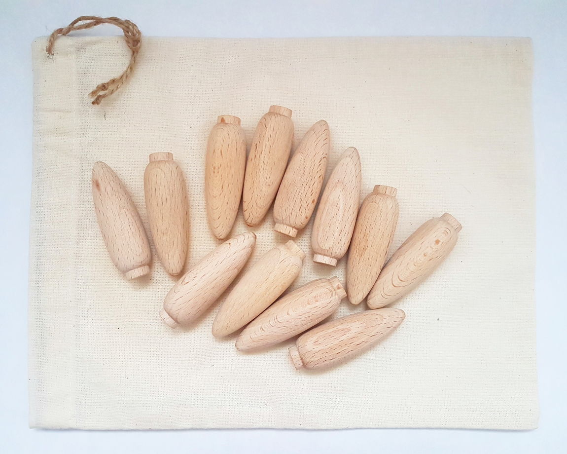 Деревянные заготовки для творчества(12 шт): шишка, сосулька, морковка. Для изготовления игрушек, декупажа и росписи.