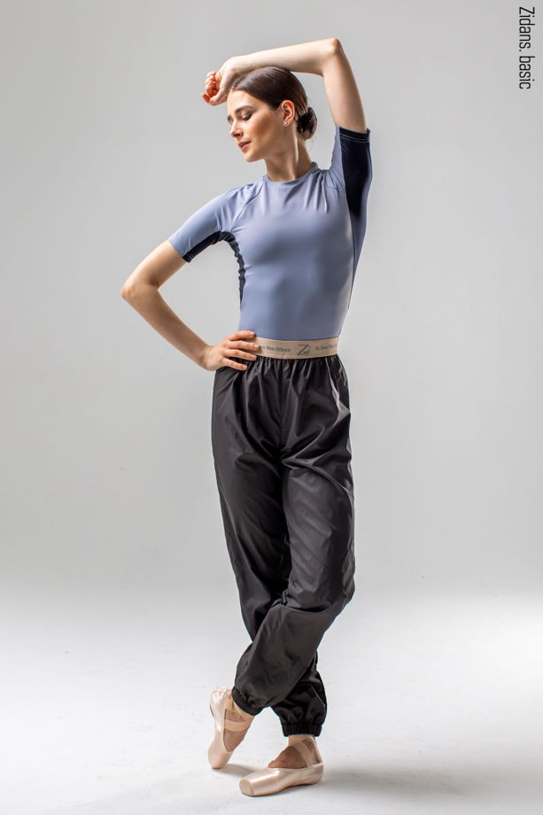 Разогревающие штаны-сауна в цветах черный, черная глазурь, синий, синяя глазурь и графитовый для спорта / йоги / фитнеса