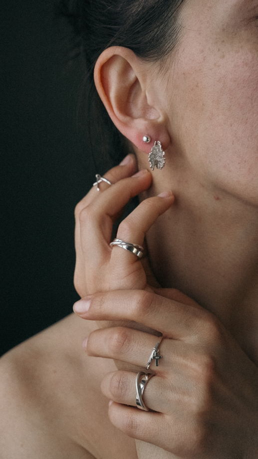 Серебряные серьги РАКУШКА