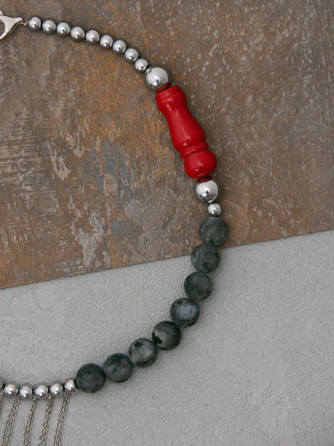 Унисекс колье с кораллами