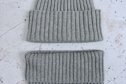 Шапка и снуд из кашемира