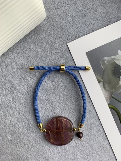 Браслет с жемчугом Майорка и муранским стеклом «Пряное мерцание»