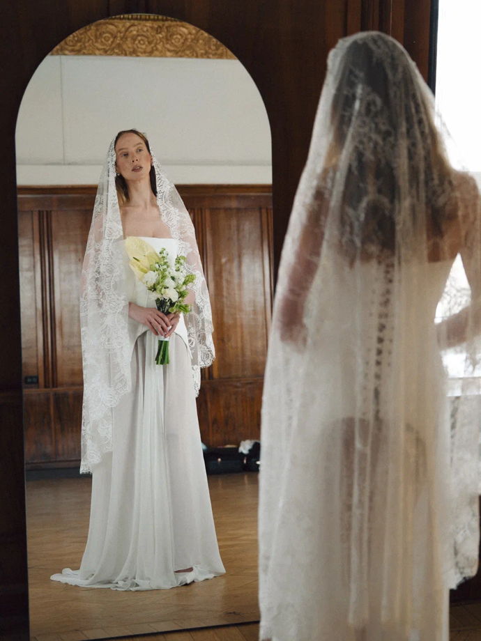 Кружевная фата Белла