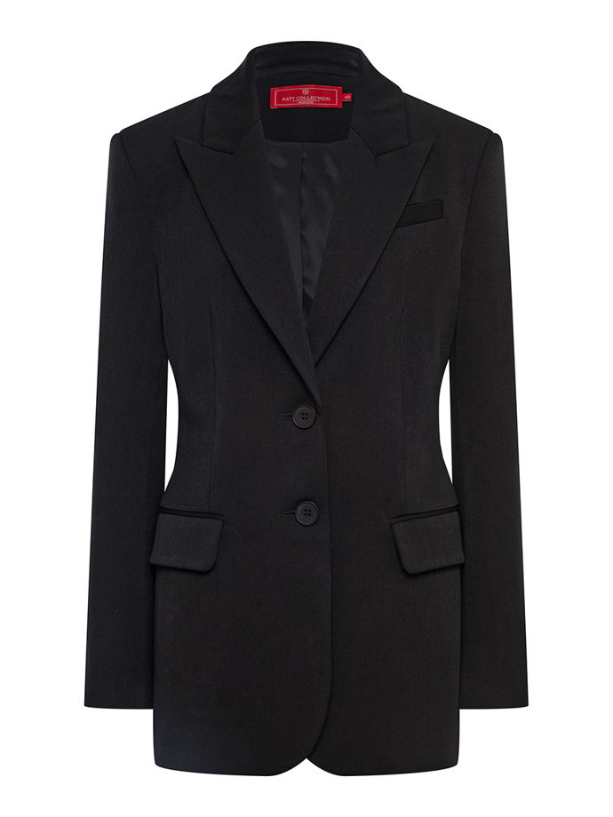 Приталенный жакет из костюмной вискозы