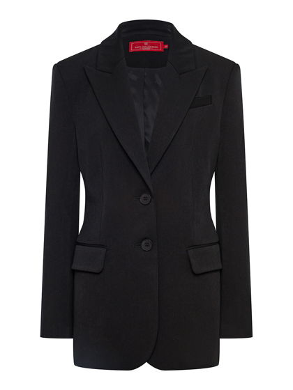 Приталенный жакет из костюмной вискозы