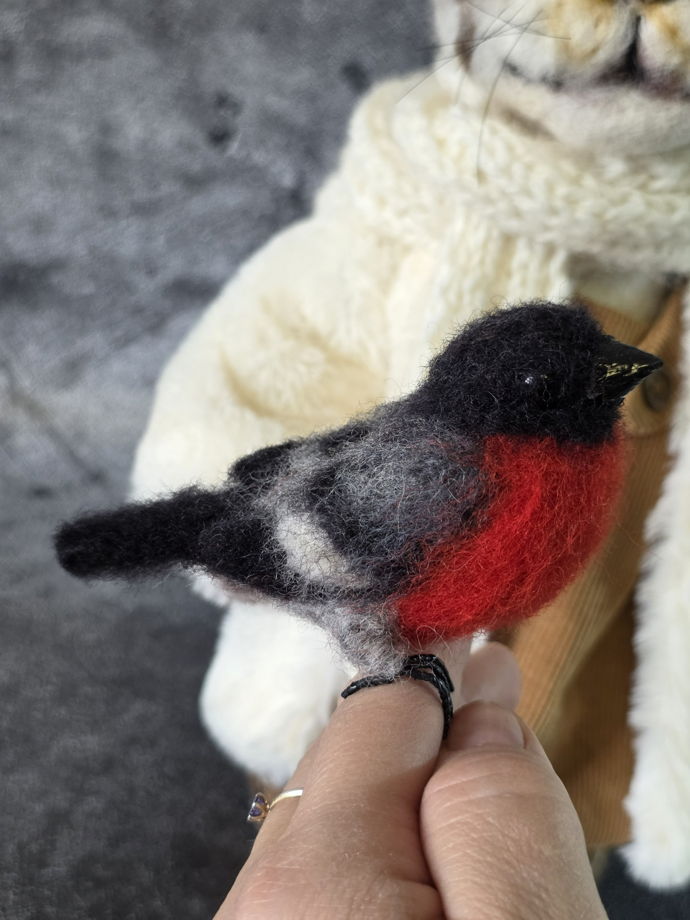 Интерьерная игрушка из шерсти "Рысь Серафима"