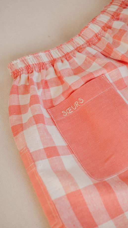 Розовые Клетчатые Шорты/Pink Checkered Shorts