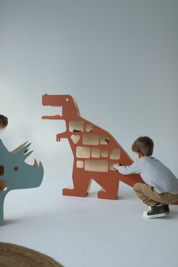 Детская полка для хранения игрушек Тиранозавр РРРЕКС