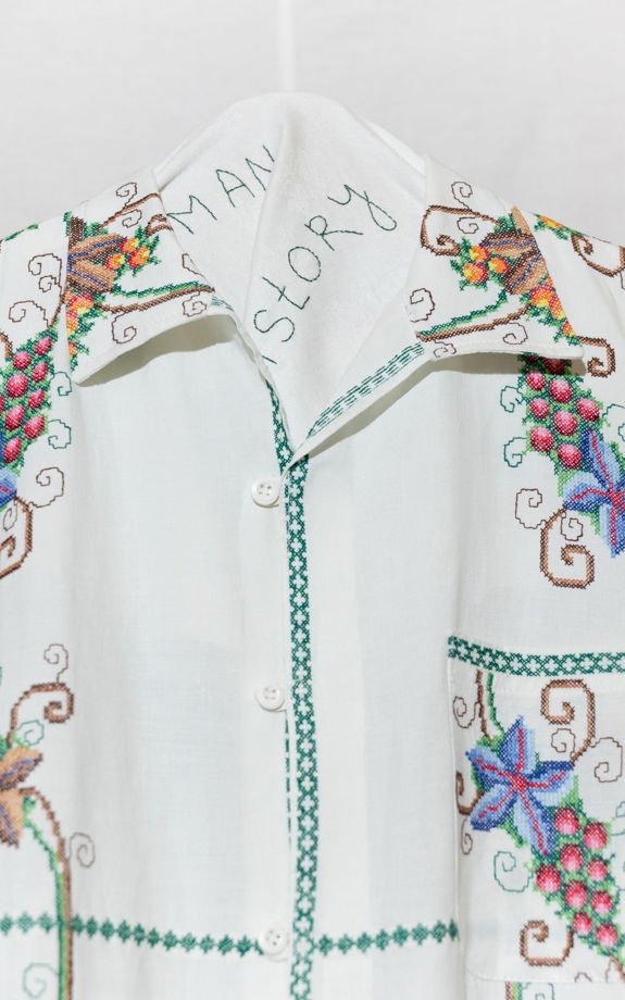 Рубашка с Листьями Винограда/Grape Leaves Short Sleeve Shirt