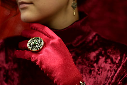 Кольцо "Карусель" в мельхиоре