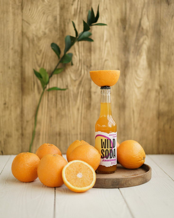 Лимонад WILD SODA апельсин-маракуйя