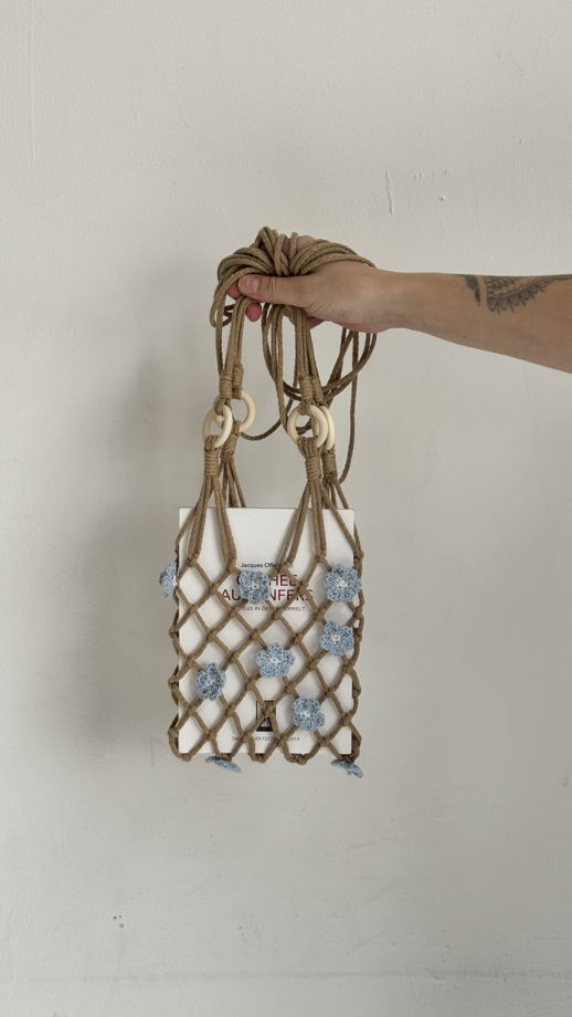 Авоська макраме песочная
