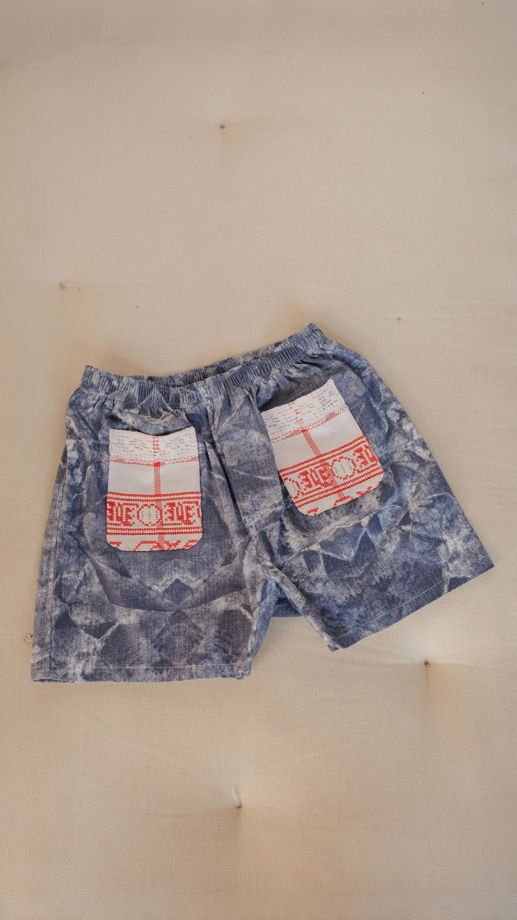 Шорты из Антикварного Хлопка/Gray Cotton Shorts