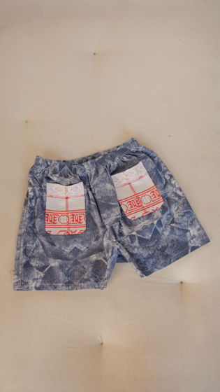 Шорты из Антикварного Хлопка/Gray Cotton Shorts