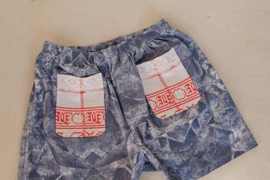 Шорты из Антикварного Хлопка/Gray Cotton Shorts