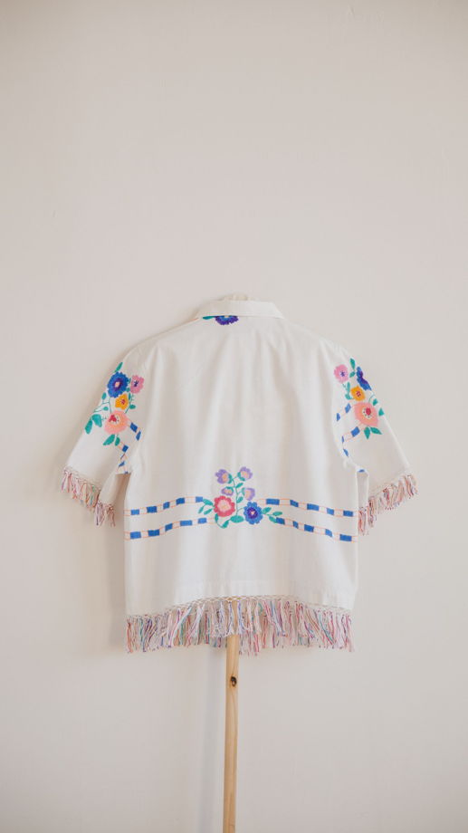 Рубашка с Радужной Бахромой 2/Rainbow Fringed Short Sleeve Shirt 2