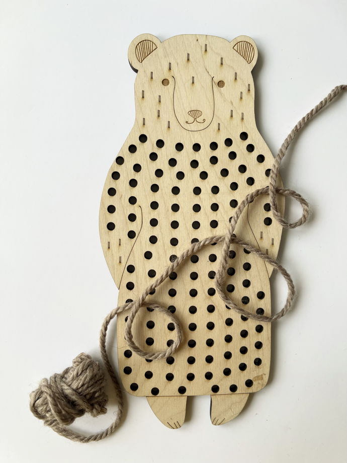 Творческий набор "Три медведя" из натуральных материалов