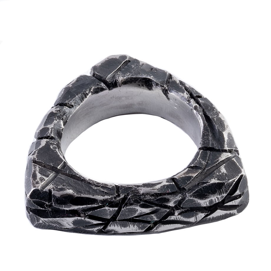 кольцо " DELTA" коллекция "#destructured" ювелирная нержавеющая сталь.