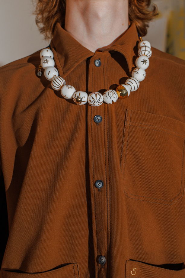 Темно-Коричневая Рубашка с Длинным Рукавом/Brown Corduroy Long Sleeve Shirt