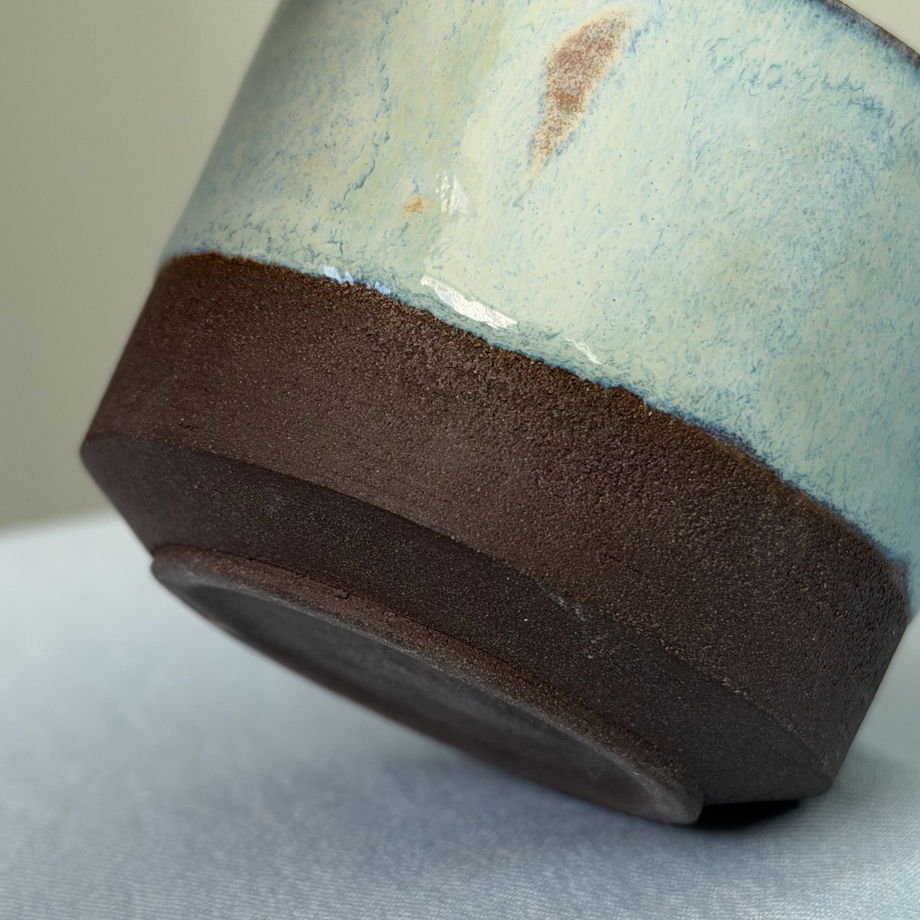 Чашка ручной работы "Темная лазурь 2", 200 мл