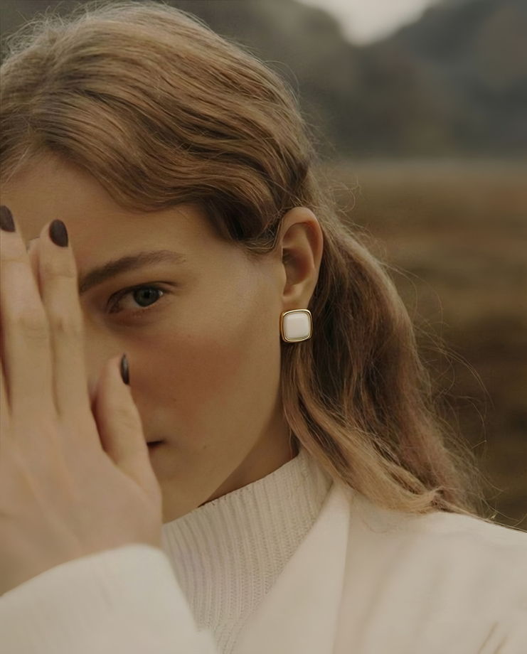 Серьги пусеты «Этюд»