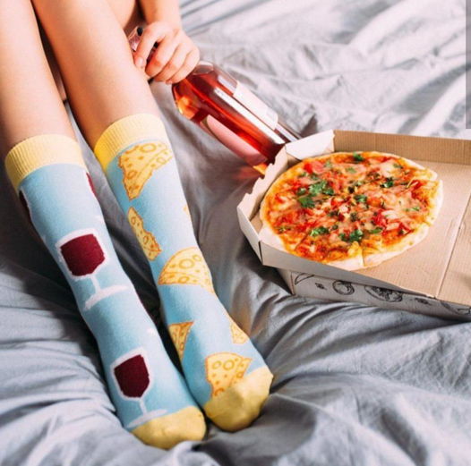 Разнопарные носки с вином и сыром Sammy Icon - Friday