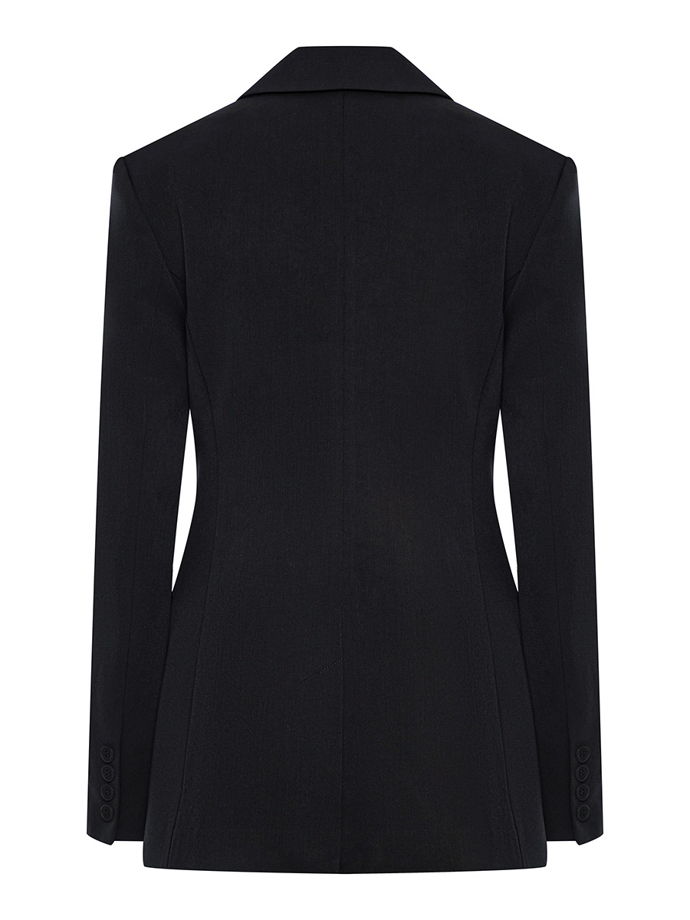 Приталенный жакет из костюмной вискозы