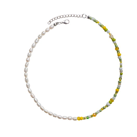 50% necklace/ожерелье из натурального речного жемчуга