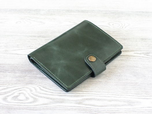 Портмоне из натуральной кожи для прав, СТС, банкнот, пластиковых карт, паспорта, страховки. VIRKUNEN