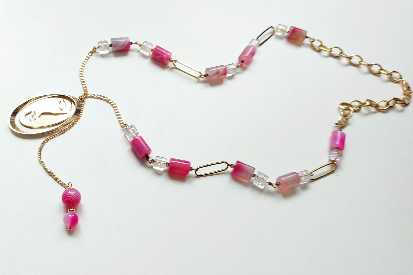 Колье из агата