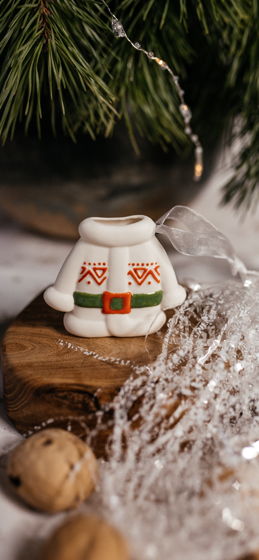 Кофтан фарфоровый новогодняя игрушка
