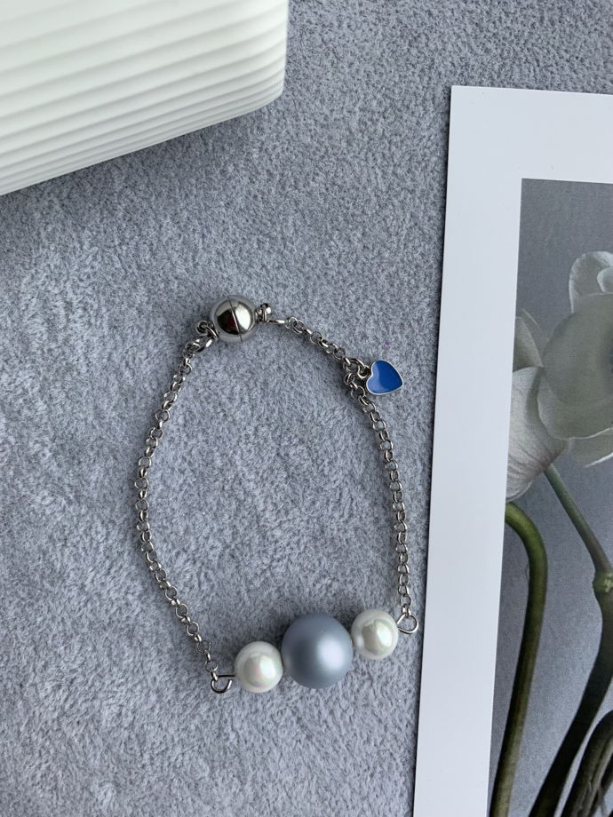 Браслет с жемчугом Майорка «Незабудка»