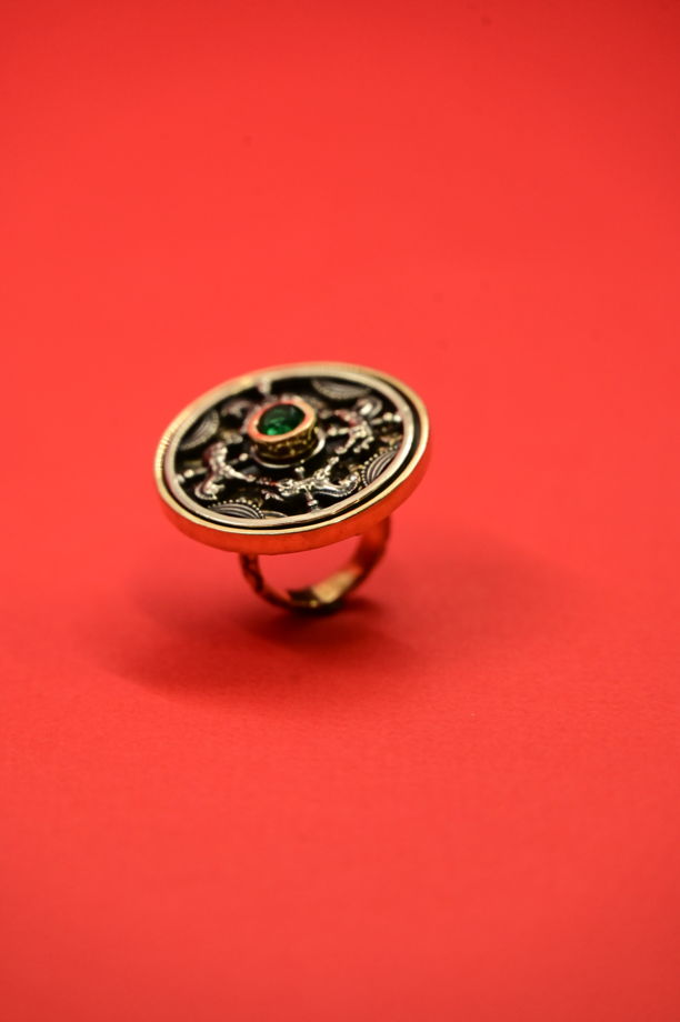 Кольцо "Карусель" в мельхиоре