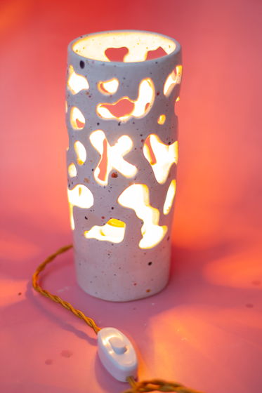 Керамическая дизайнерская лампа ручной работы для детской/гостиной