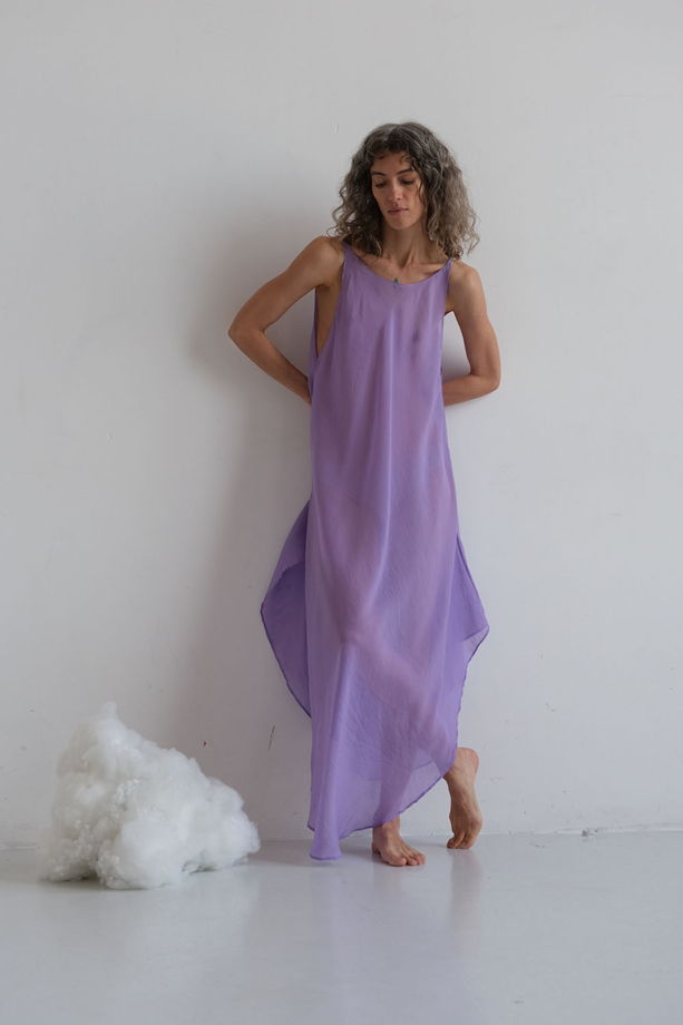 летящее летнее платье "фиолетовый"