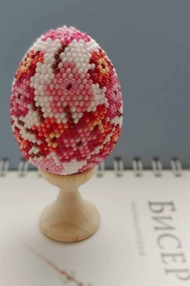 Яйцо пасхальное из бисера handmade в ассортименте